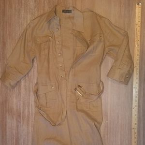 Lauren linen safari shirt dress